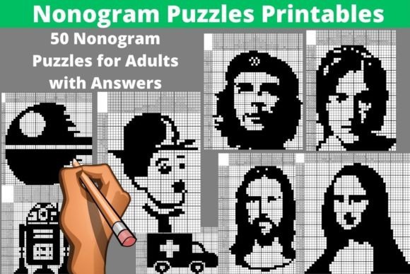 A Practical Toolkit: 50 Nonogram Puzzles for Adults