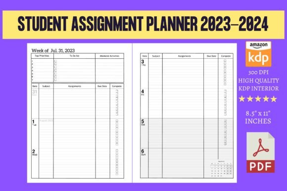 Mastering the Academic Year: The Strategic Value of the 2023-2024 Student Assignment Planner
