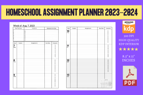 Navigating the Homeschool Year with the Homeschool Assignment Planner 2023-2024