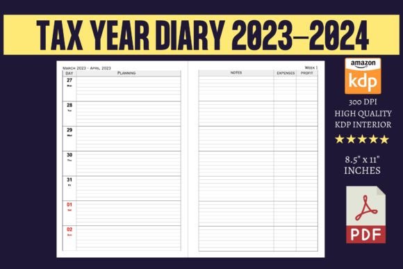Tax Year Diary 2023-2024: Your Essential Companion for a Stress-Free Financial Year