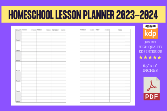 The Homeschool Lesson Planner 2023-2024: Your Central Hub for a Successful Academic Year