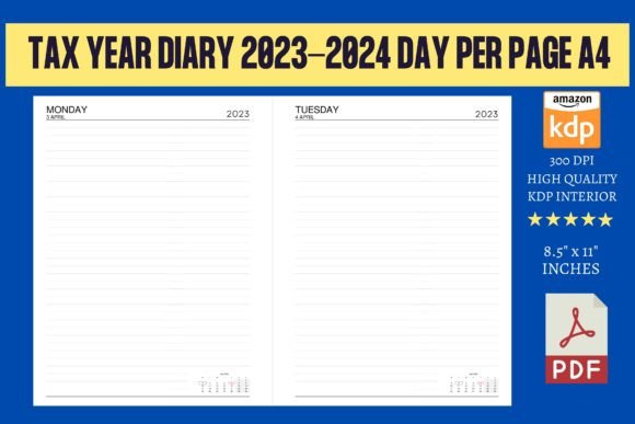 The Tax Year Diary 2023–2024 Day Per Page A4: Your Essential Financial Companion