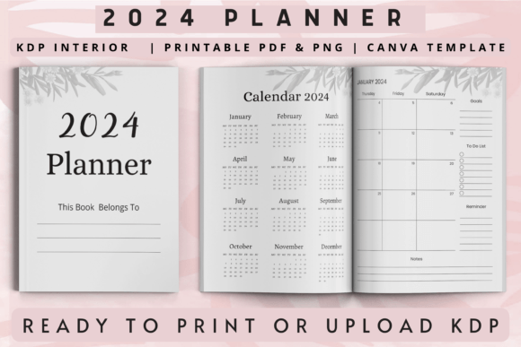 The Ultimate Tool for Your Publishing Venture: A Guide to the 2024 Planner KDP Interior