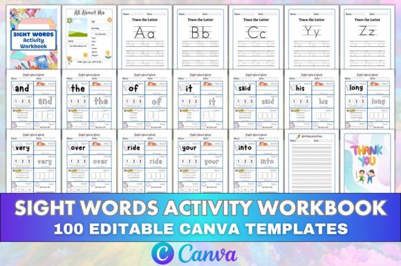 Unlock Creativity with an Editable Sight Words Activity Workbook