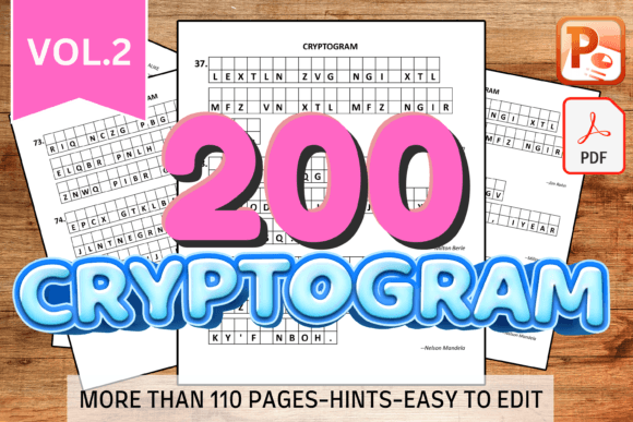 Unlocking the World of Cryptograms: The Ultimate 200-Puzzle Book for Print-on-Demand Publishing