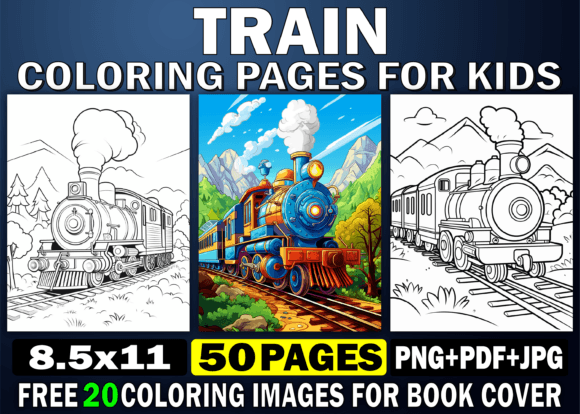 Why 50 Cute Train Coloring Pages for Kids Represents a Strategic Asset for Creators